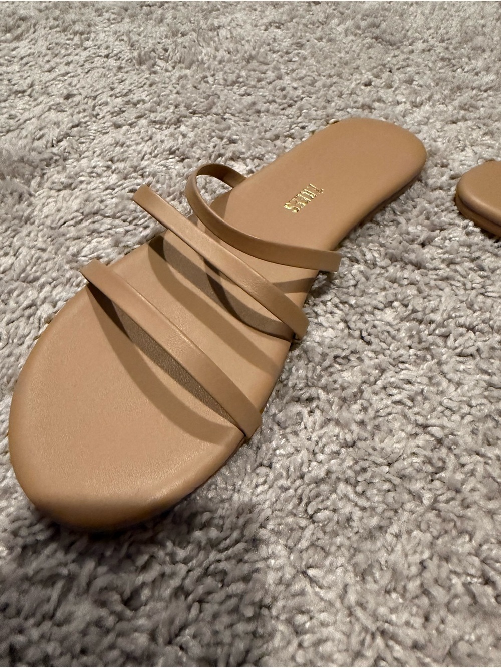 TKEES Strappy Slide Sandal in Tan - Picture 3 of 4